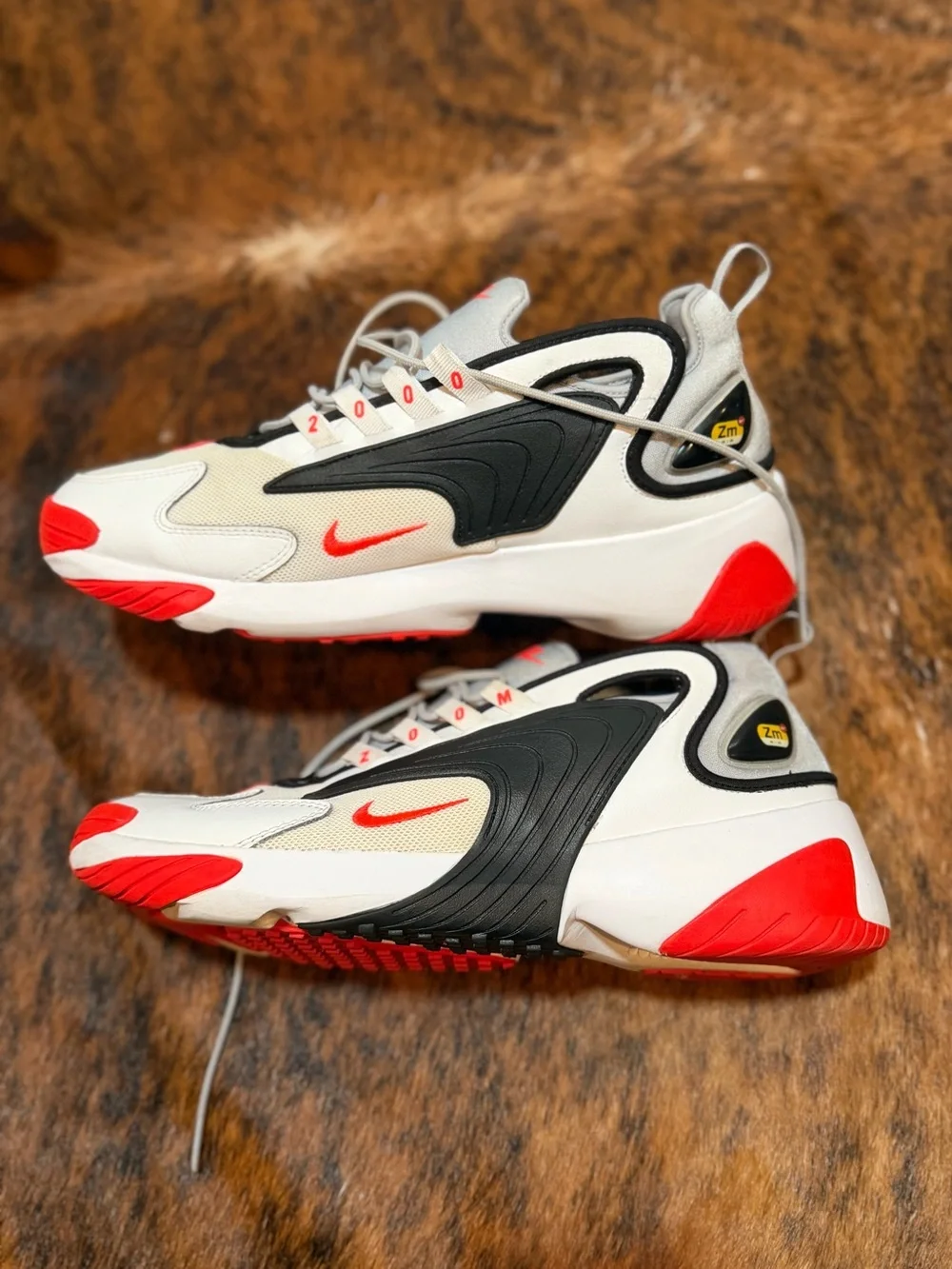Nike Air Zoom 2K 2019 Grey Infrared White Red AO0269-105 MENS 12 Sneaker Classic